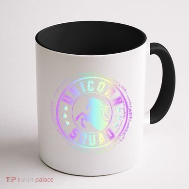 Unicorn Squad Holographic Coffee Mug back
