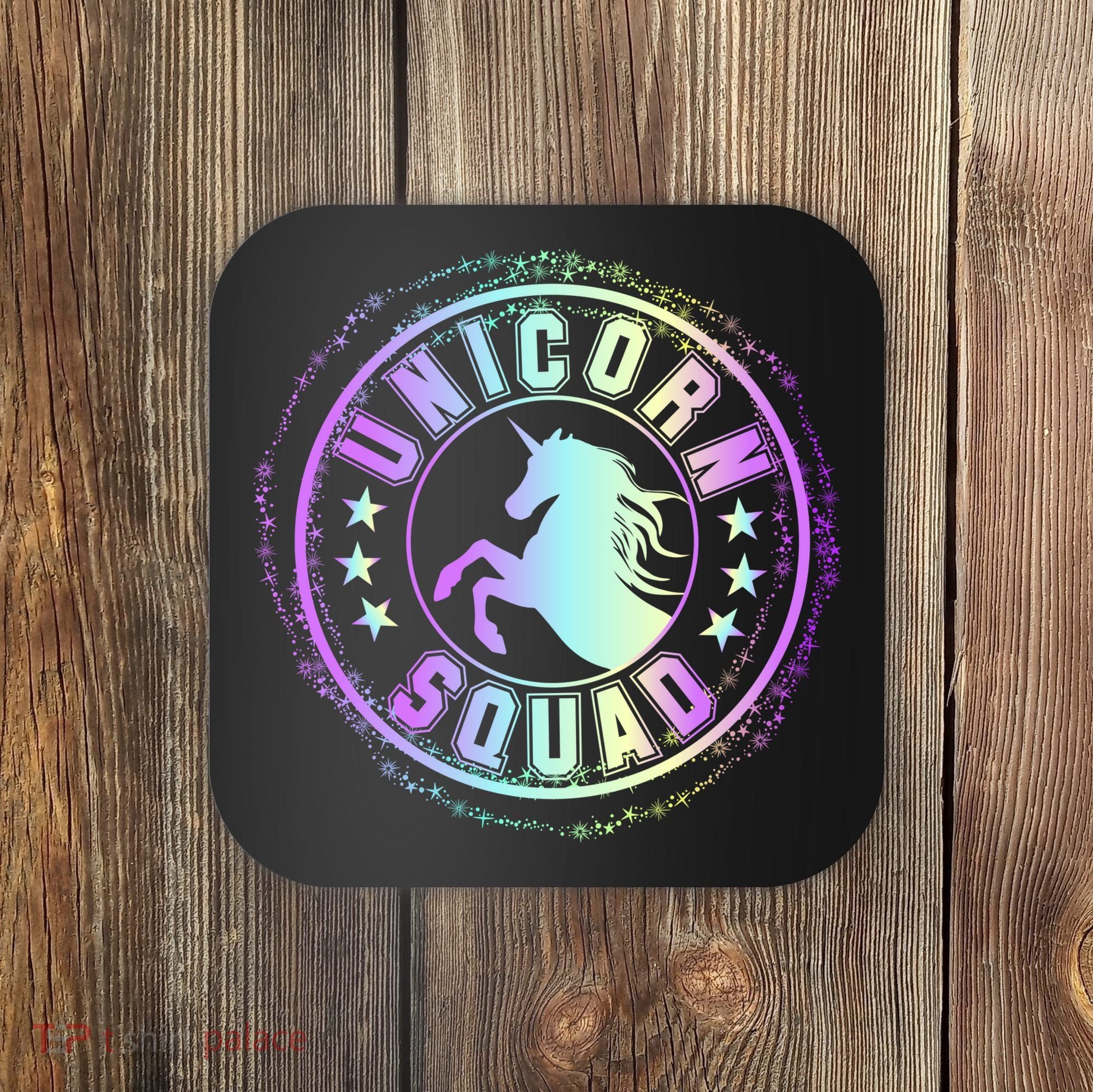 Unicorn Squad Holographic Coaster
