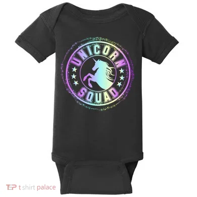 Unicorn Squad Holographic Baby Bodysuit