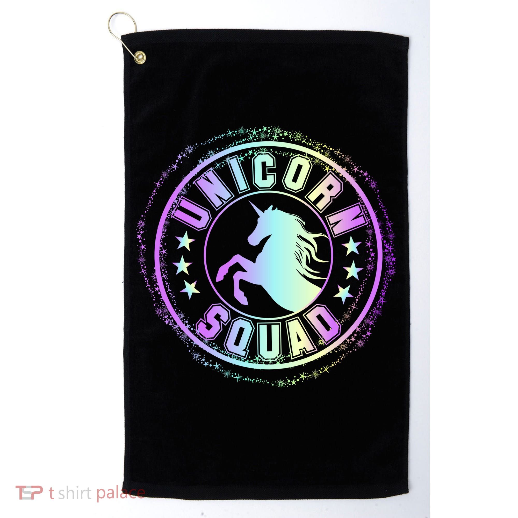 Unicorn Squad Holographic Golf Towel