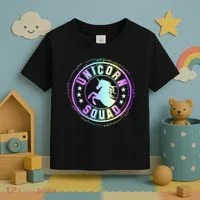 Unicorn Squad Holographic Toddler T-Shirt thumb 3