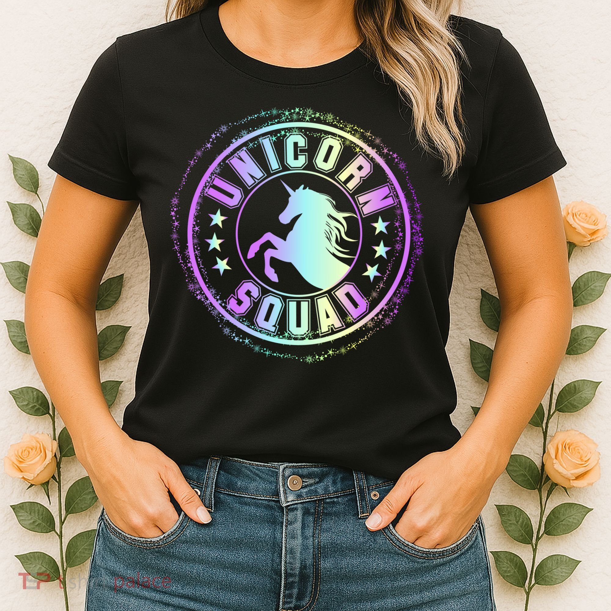 Unicorn Squad Holographic Women's T-Shirt