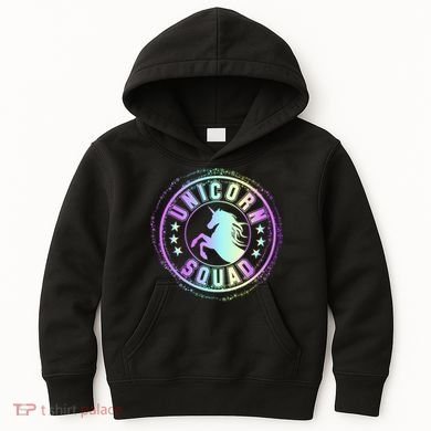 Unicorn Squad Holographic Kids Hoodie