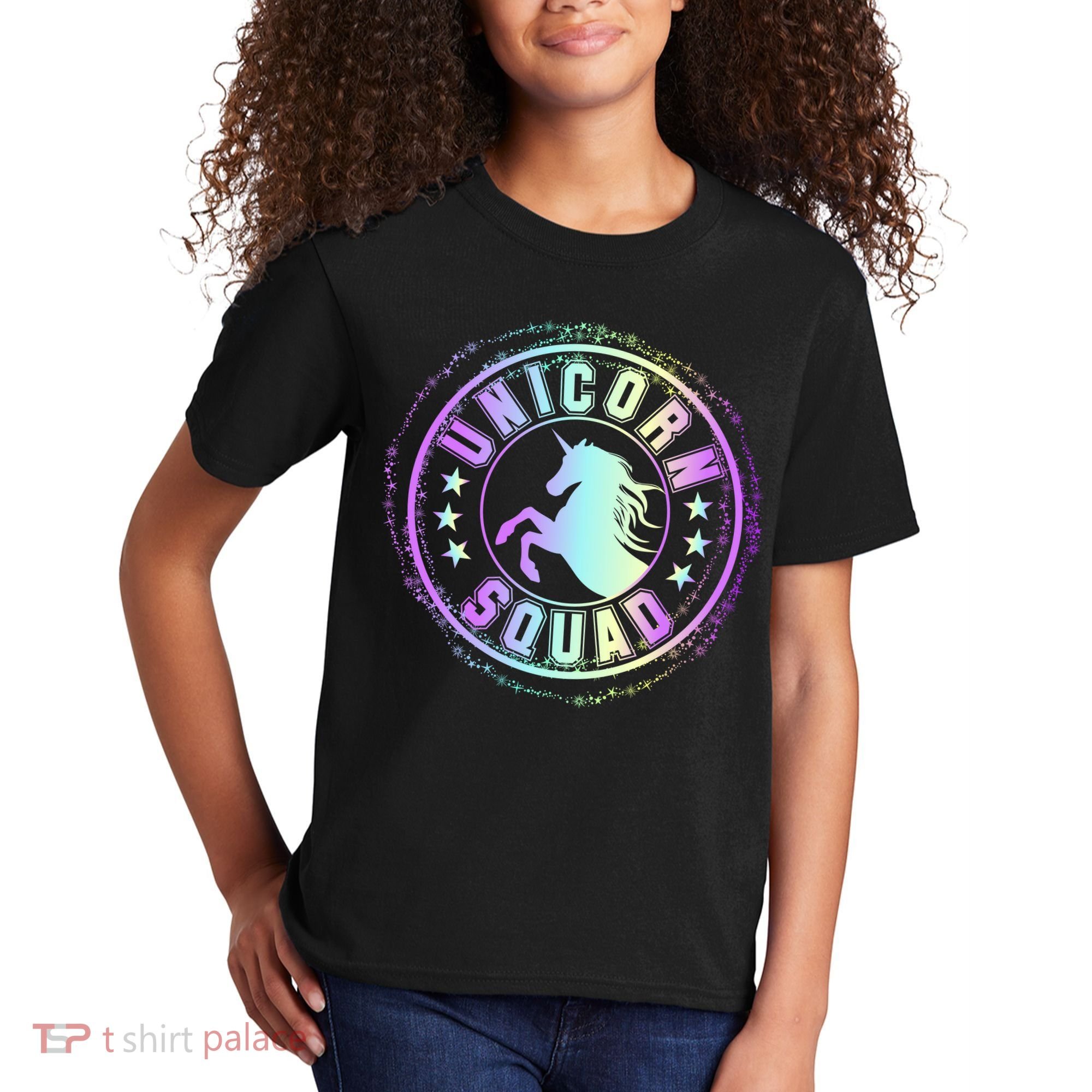 Unicorn Squad Holographic Kids T-Shirt