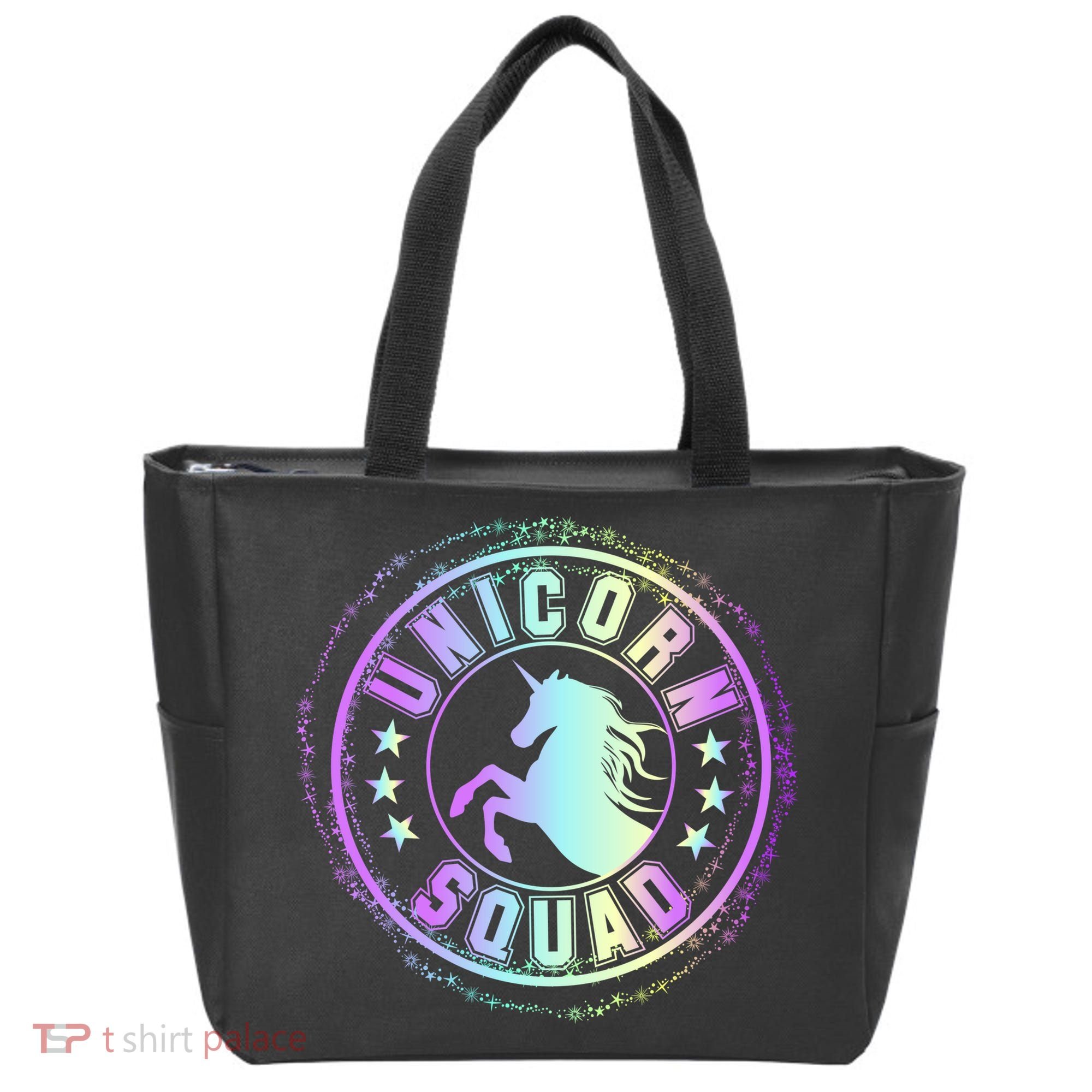 Unicorn Squad Holographic Tote Bag