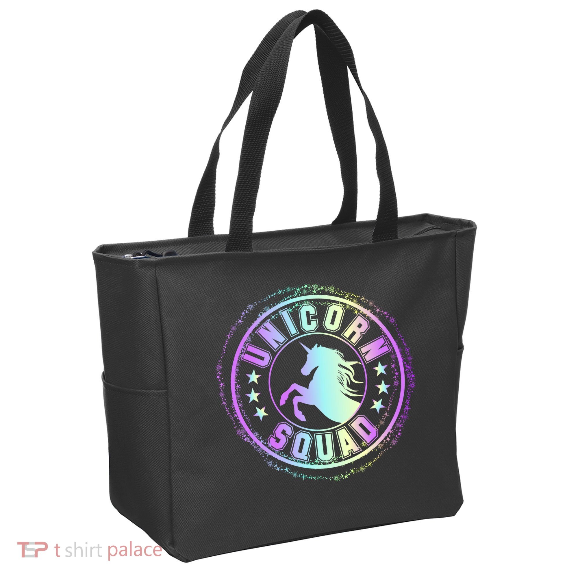 Unicorn Squad Holographic Tote Bag