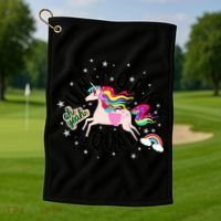 Unicorn Squad Oh Yeah Golf Towel thumb 1