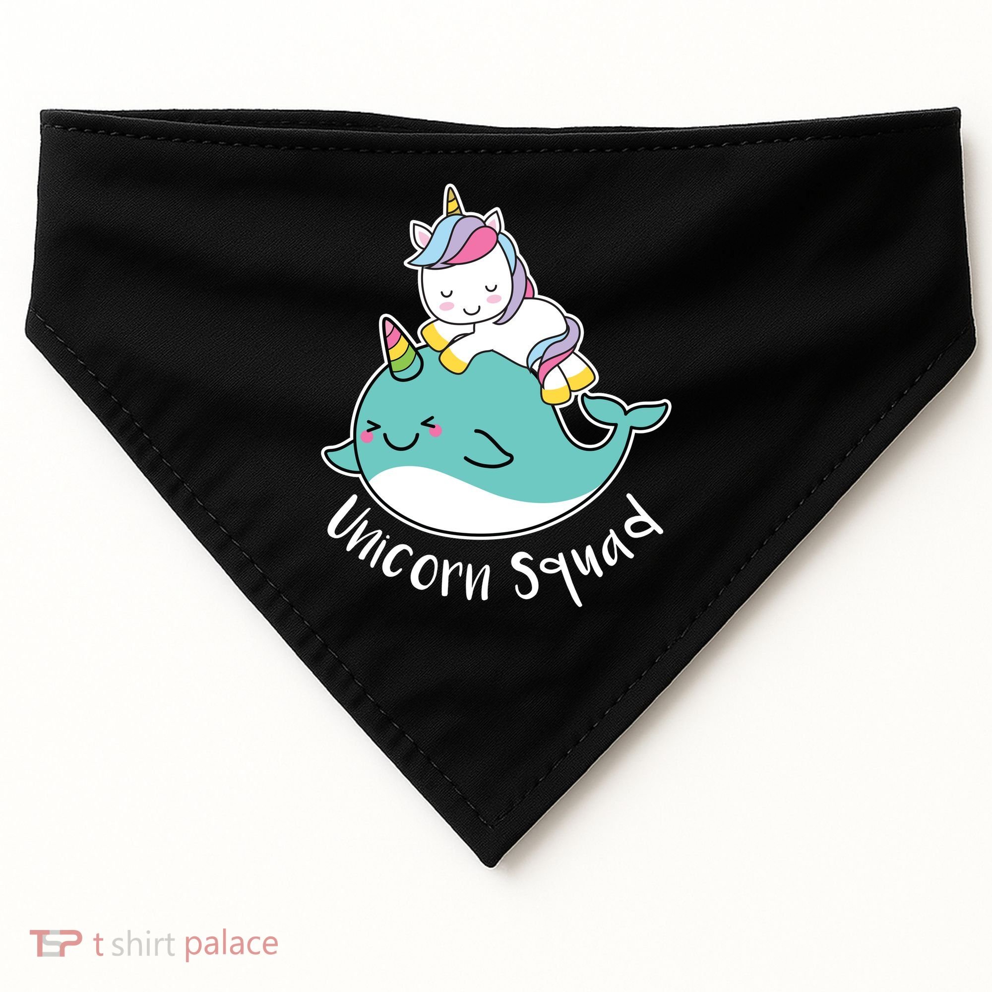 Unicorn Squad Whale USA-Made Doggie Bandana