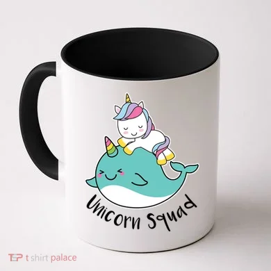 Unicorn Squad Whale Coffee Mug