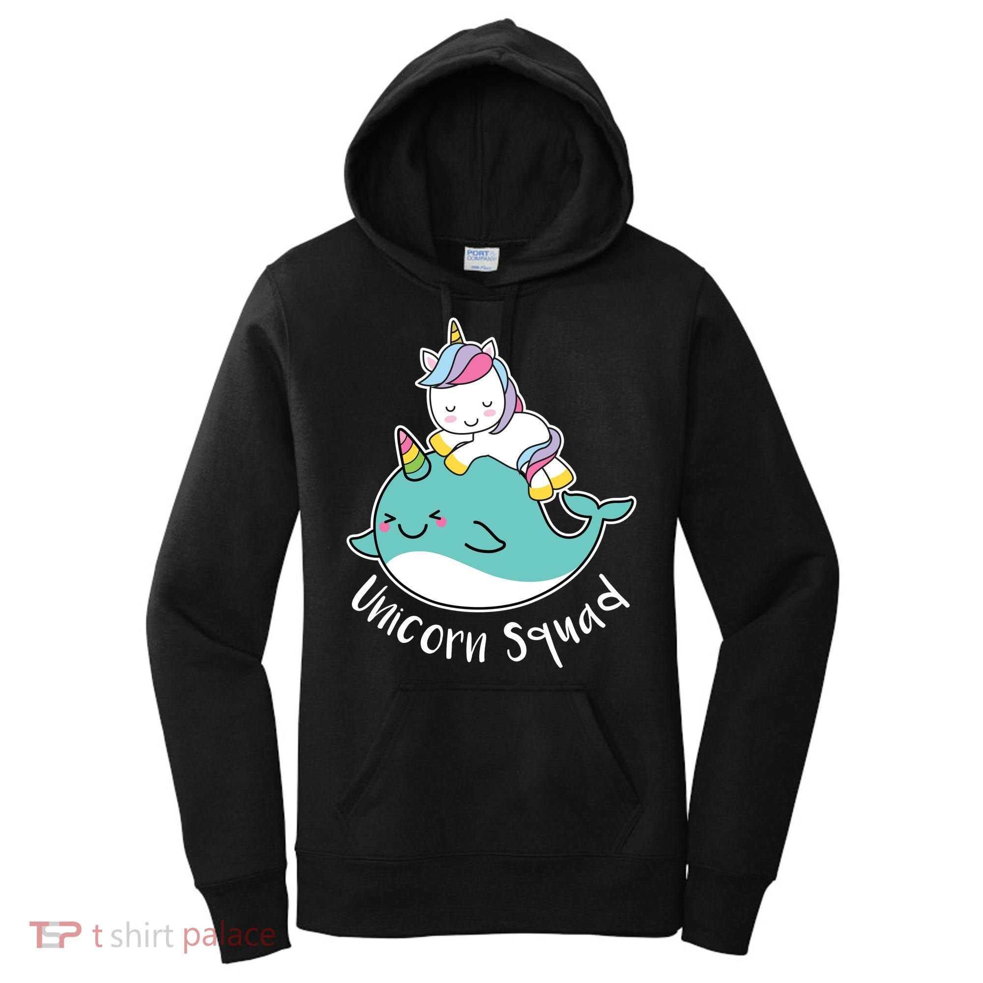Unicorn Squad Whale Women's Hoodie