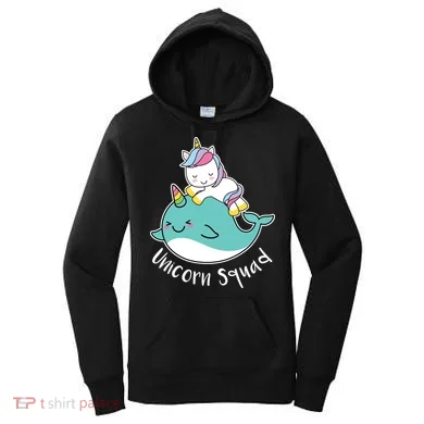 Unicorn Squad Whale Women's Hoodie