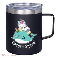 Unicorn Squad Whale 12oz Stainless Steel Coffee Mug thumb 0