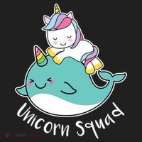 Unicorn Squad Whale 12oz Stainless Steel Coffee Mug thumb 3