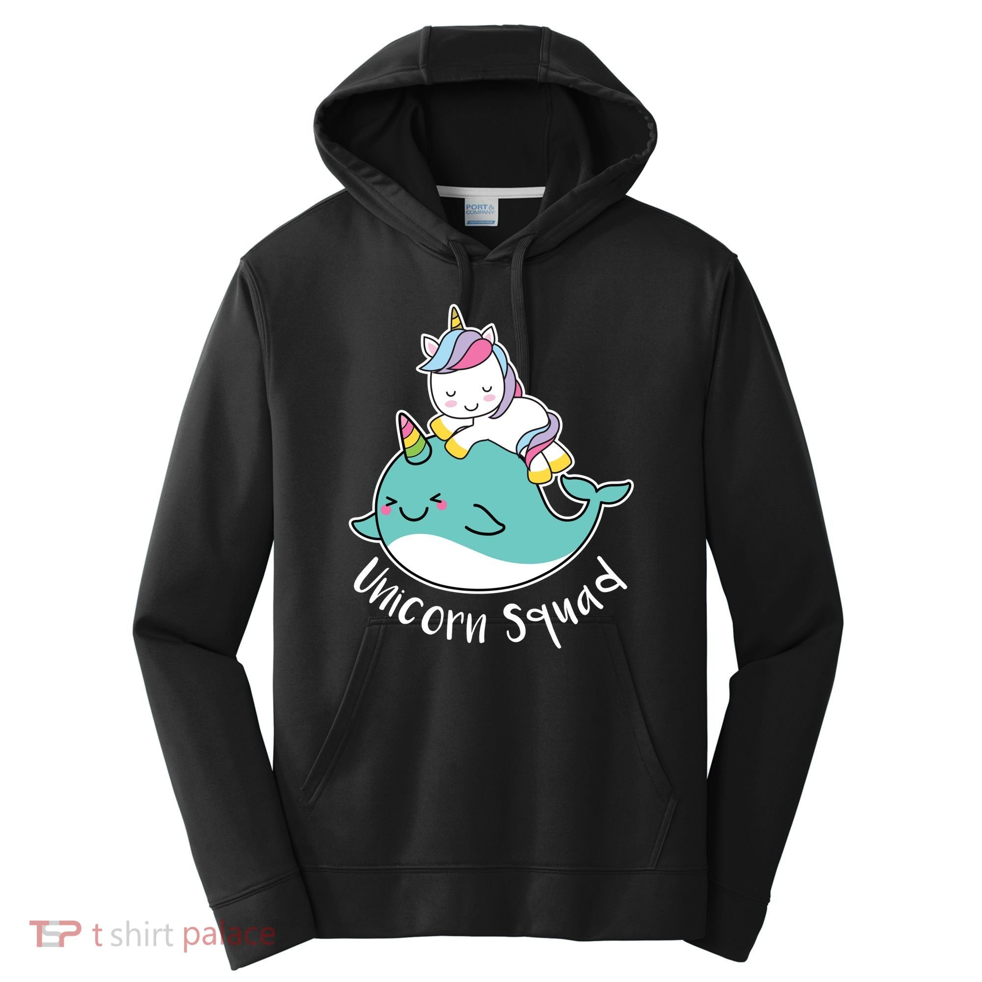Unicorn Squad Whale Performance Fleece Hoodie