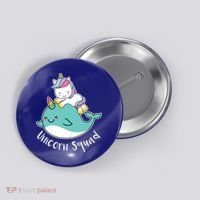 Unicorn Squad Whale Button thumb 0