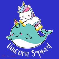 Unicorn Squad Whale Mousepad thumb 1