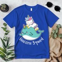 Unicorn Squad Whale Premium T-Shirt thumb 2