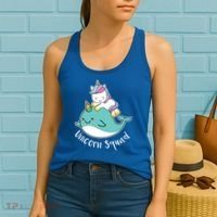Unicorn Squad Whale Women's Tank Top thumb 2