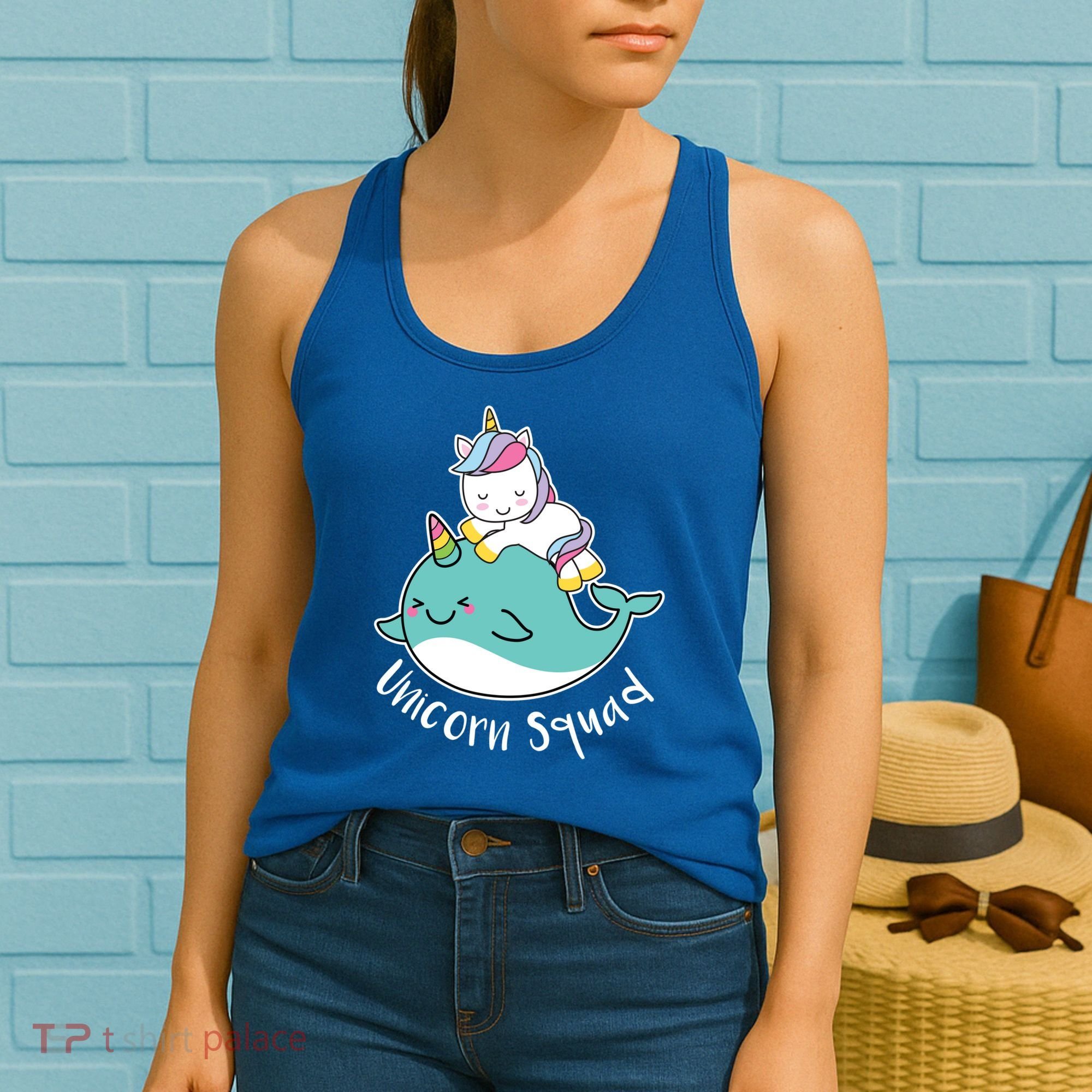 Unicorn Squad Whale Women's Tank Top