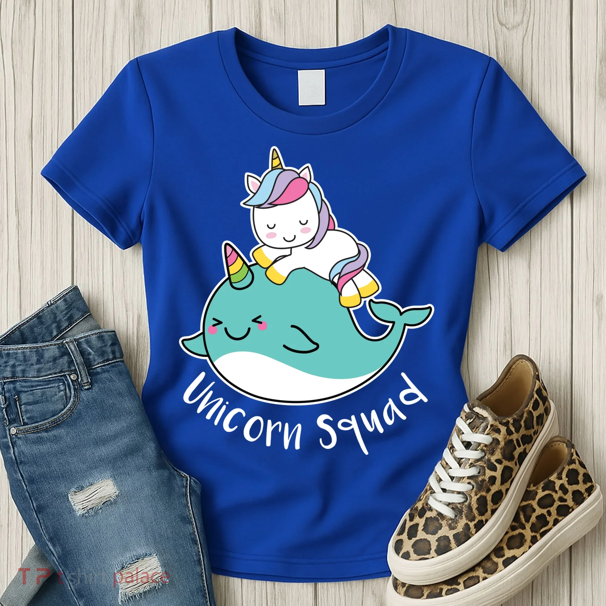 Unicorn Squad Whale Women's T-Shirt