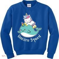 Unicorn Squad Whale Kids Sweatshirt thumb 0