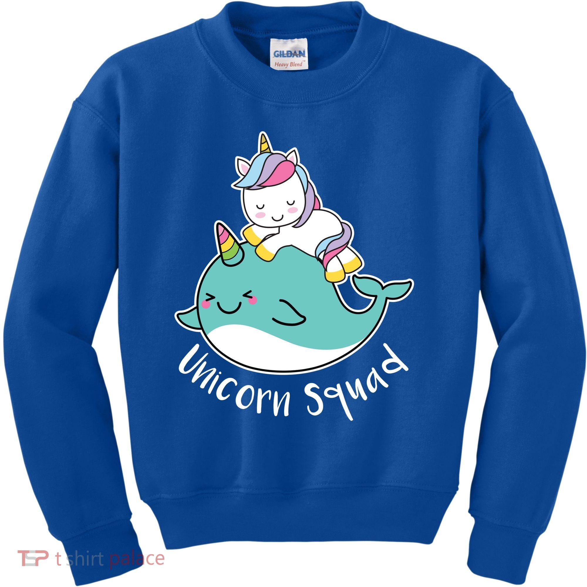 Unicorn Squad Whale Kids Sweatshirt