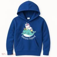Unicorn Squad Whale Kids Hoodie thumb 0