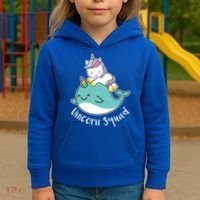 Unicorn Squad Whale Kids Hoodie thumb 3