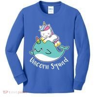 Unicorn Squad Whale Kids Long Sleeve Shirt thumb 0