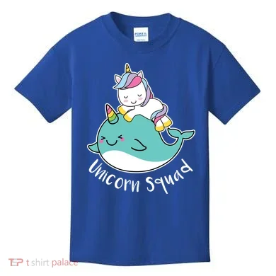 Unicorn Squad Whale Kids T-Shirt