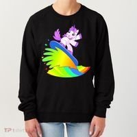 Unicorn Surfing On the Rainbow Women's Sweatshirt thumb 0