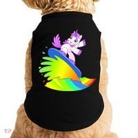 Unicorn Surfing On the Rainbow Doggie Tank thumb 0