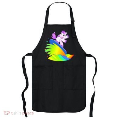 Unicorn Surfing On the Rainbow Apron