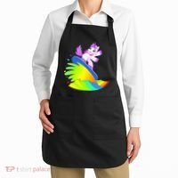 Unicorn Surfing On the Rainbow Apron thumb 2