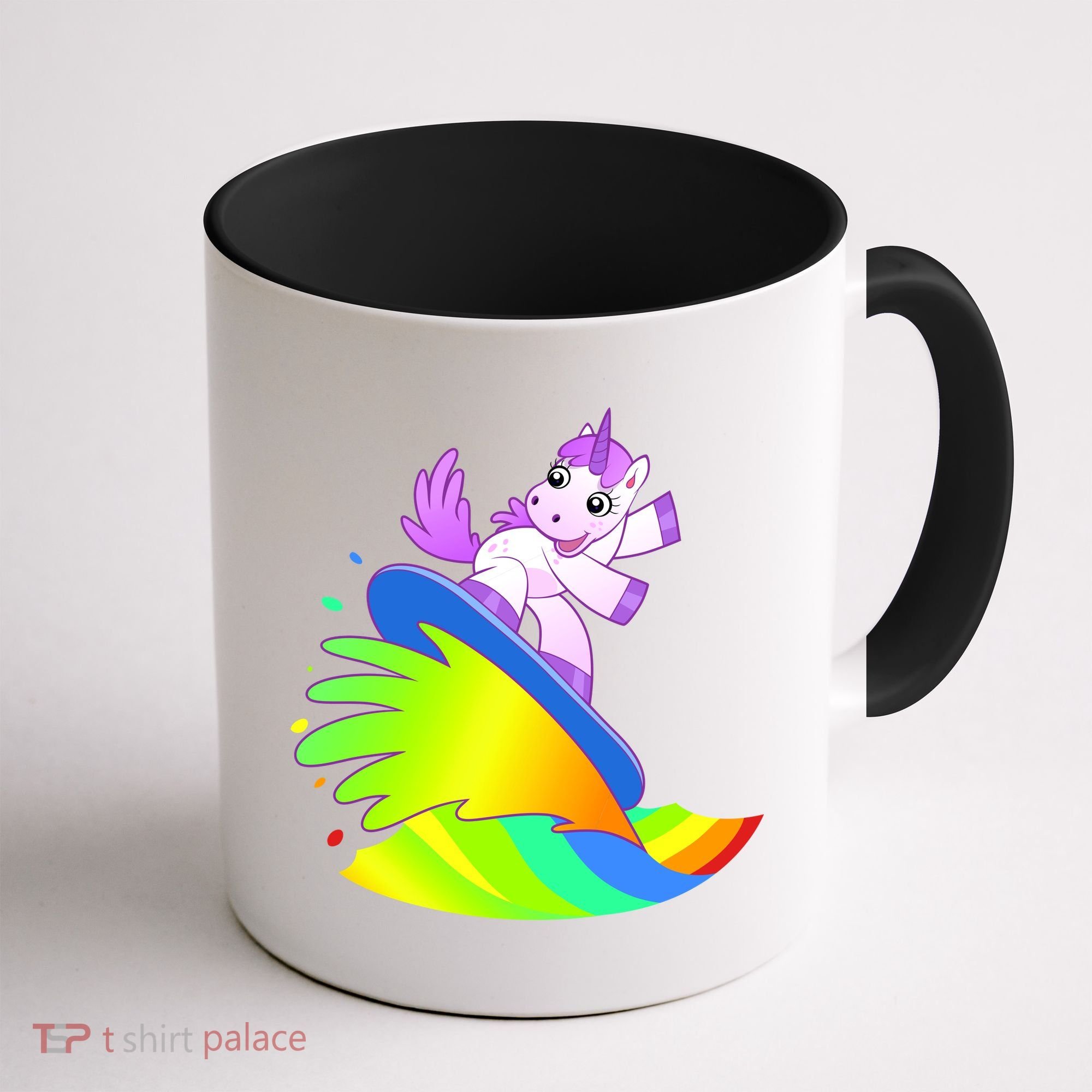 Unicorn Surfing On the Rainbow Coffee Mug