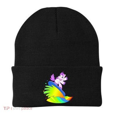 Unicorn Surfing On the Rainbow Beanie
