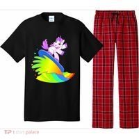 Unicorn Surfing On the Rainbow Pajama Set thumb 0