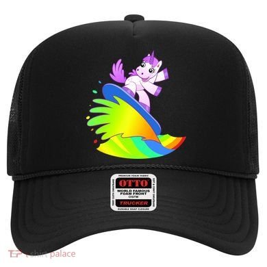 Unicorn Surfing On the Rainbow Hat