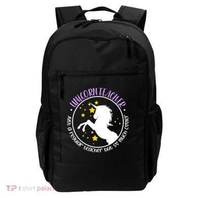 Unicorn Teacher Just A Regular Teacher But So Much Cooler Backpack