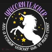 Unicorn Teacher Just A Regular Teacher But So Much Cooler Ornament thumb 1