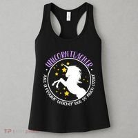 Unicorn Teacher Just A Regular Teacher But So Much Cooler Women's Tank Top thumb 3