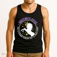 Unicorn Teacher Just A Regular Teacher But So Much Cooler Tank Top thumb 3