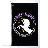 Unicorn Teacher Just A Regular Teacher But So Much Cooler Golf Towel thumb 0