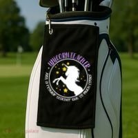 Unicorn Teacher Just A Regular Teacher But So Much Cooler Golf Towel thumb 2