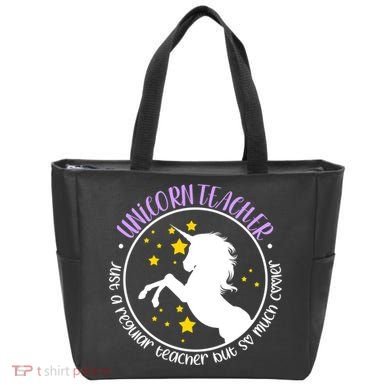Unicorn Teacher Just A Regular Teacher But So Much Cooler Tote Bag