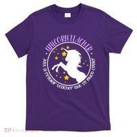 Unicorn Teacher Just A Regular Teacher But So Much Cooler T-Shirt thumb 0