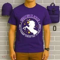 Unicorn Teacher Just A Regular Teacher But So Much Cooler T-Shirt thumb 6