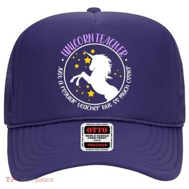 Unicorn Teacher Just A Regular Teacher But So Much Cooler Hat