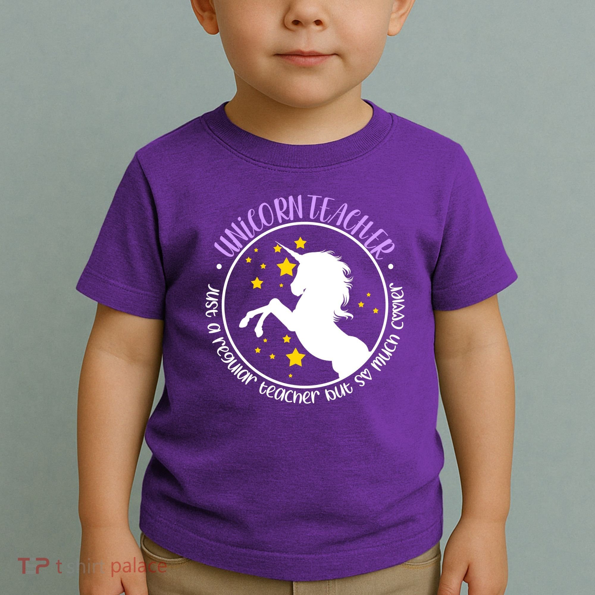 Unicorn Teacher Just A Regular Teacher But So Much Cooler Toddler T-Shirt