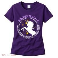 Unicorn Teacher Just A Regular Teacher But So Much Cooler Women's T-Shirt thumb 0